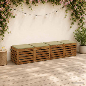Vidaxl 4-piece zitkussens soest 4 st 100% polyester lichtgroen