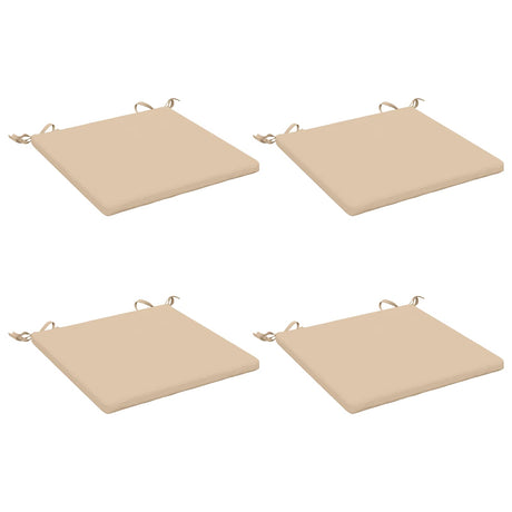 Vidaxl 4-piece zitkussens soest 4 st 100% polyester crèmekleurig
