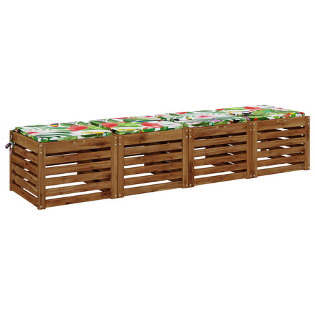 Vidaxl 4-piece zitkussens soest 4 st 100% polyester meerkleurig