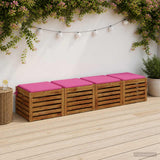 Vidaxl 4-piece zitkussens soest 4 st 100% polyester roze