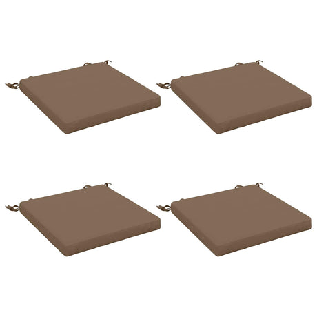 Vidaxl 4-piece zitkussens soest 4 st 100% polyester taupe