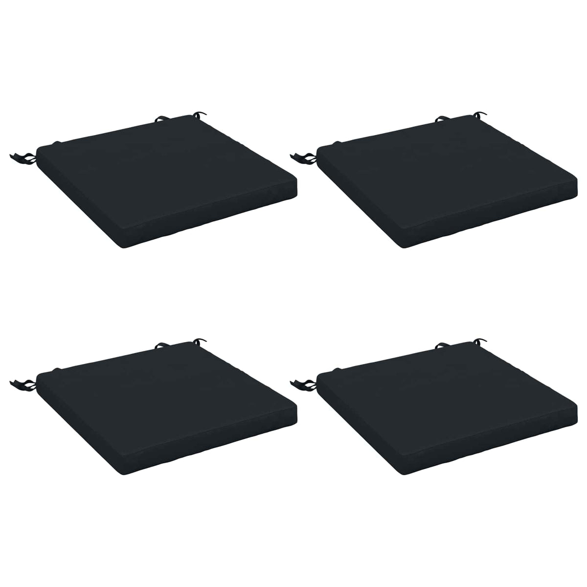 Vidaxl 4-piece zitkussens soest 4 st 100% polyester donkerblauw
