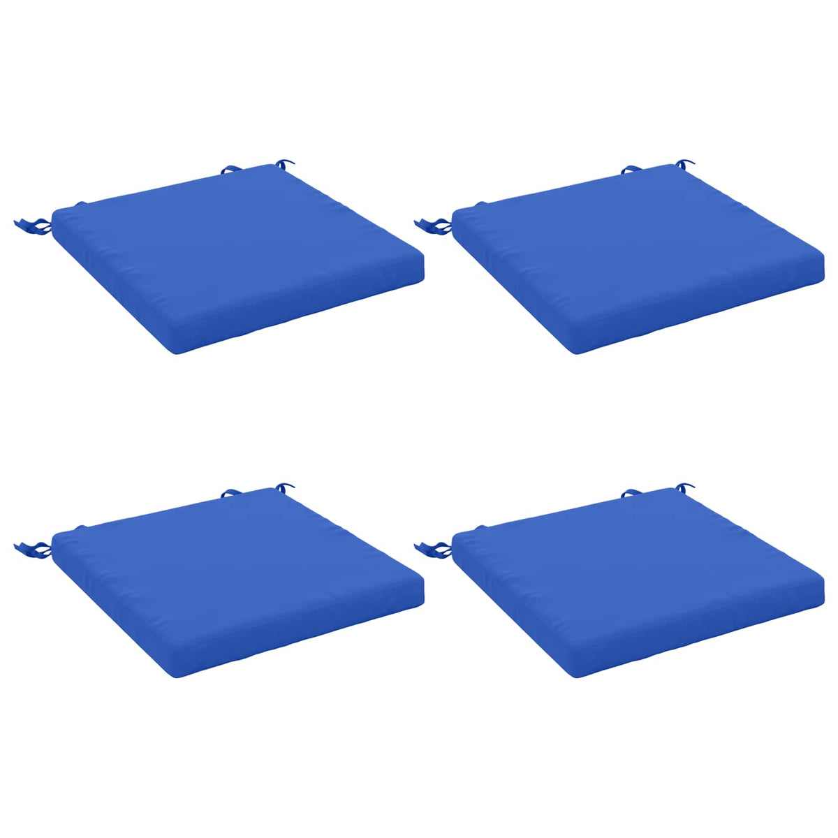 Vidaxl 4-piece zitkussens soest 4 st 100% polyester koninklijk blauw