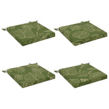 Vidaxl 4-piece zitkussens soest 4 st 100% polyester bladontwerp