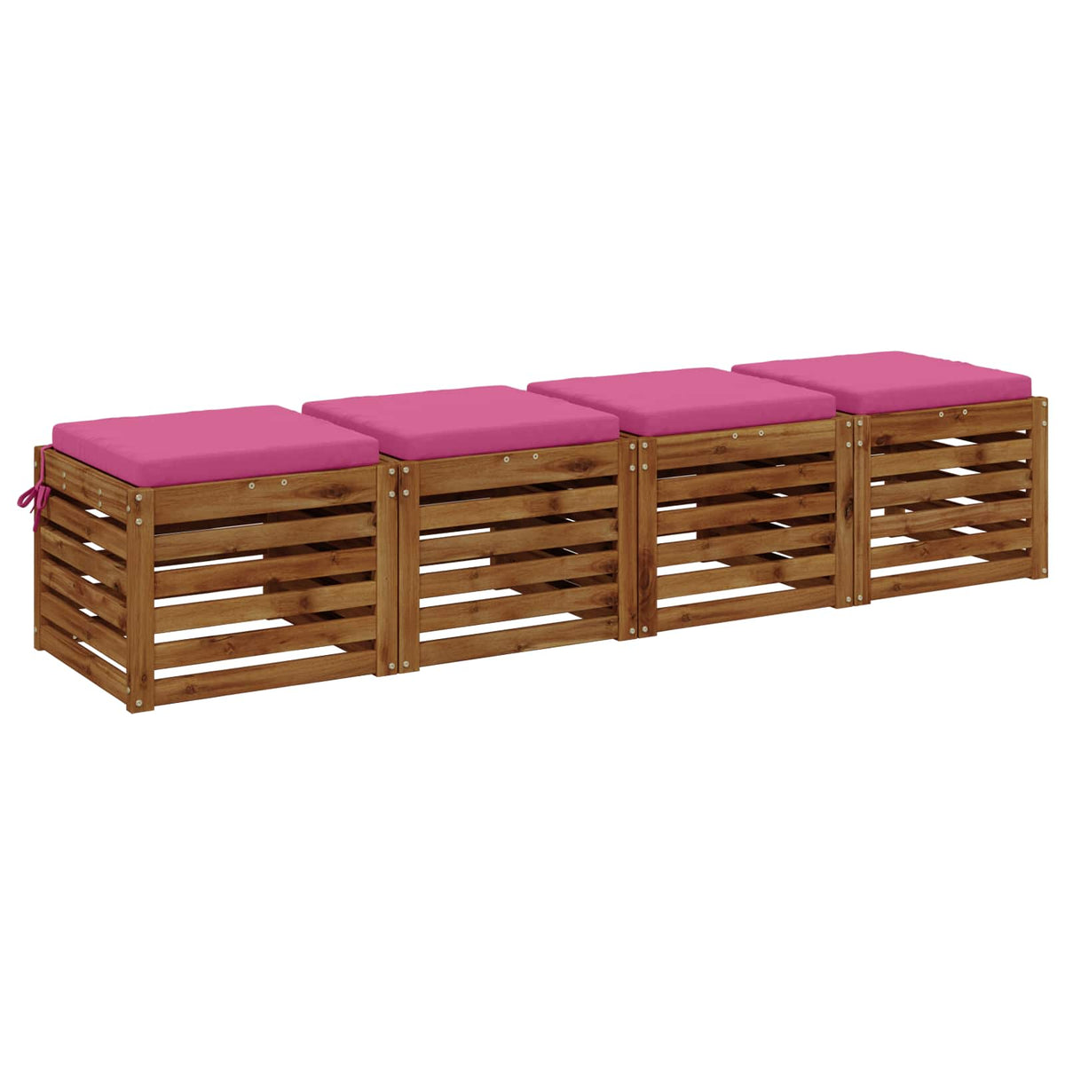 Vidaxl 4-piece zitkussens soest 4 st 100% polyester roze