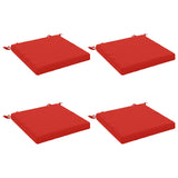 Vidaxl 4-piece zitkussens soest 4 st 100% polyester rood