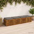 Vidaxl 4-piece zitkussens soest 4 st 100% polyester grijs