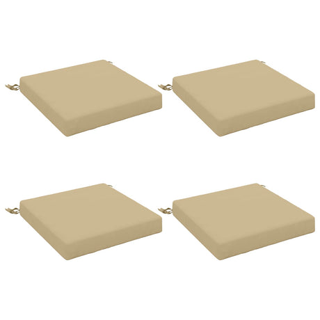 Vidaxl 4-piece zitkussens soest 4 st 100% polyester beige
