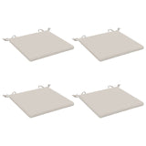 Vidaxl 4-piece zitkussens soest 4 st 100% polyester wit 50 x 50 x 3 cm