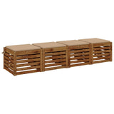 Vidaxl 4-piece zitkussens soest 4 st 100% polyester zand