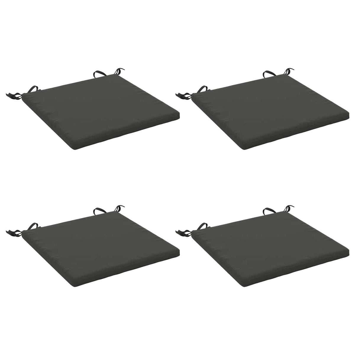 Vidaxl 4-piece zitkussens soest 4 st 100% polyester antraciet