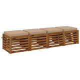 Vidaxl 4-piece zitkussens soest 4 st 100% polyester zand