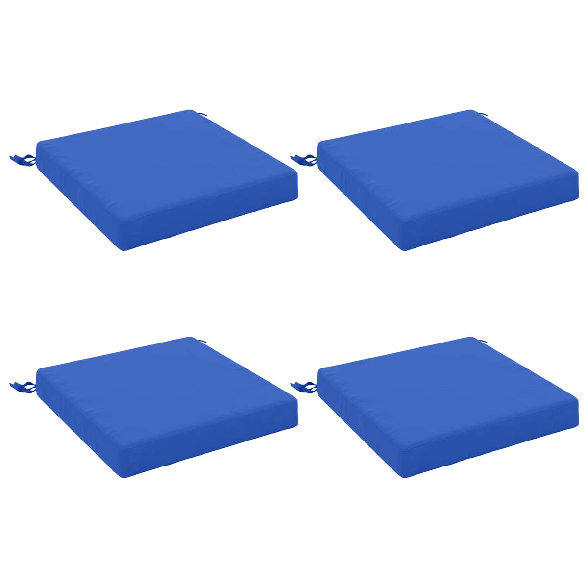 Vidaxl 4-piece zitkussens soest 4 st 100% polyester koninklijk blauw