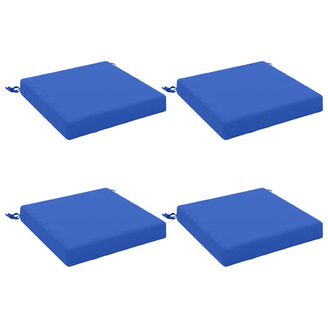 Vidaxl 4-piece zitkussens soest 4 st 100% polyester koninklijk blauw