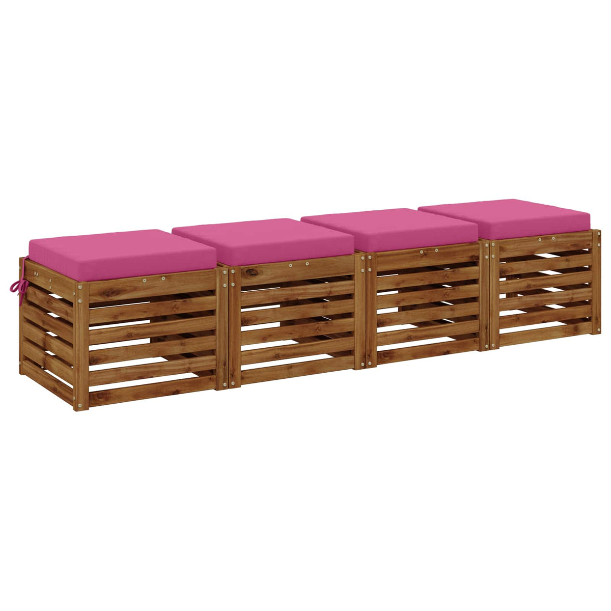 Vidaxl 4-piece zitkussens soest 4 st 100% polyester roze