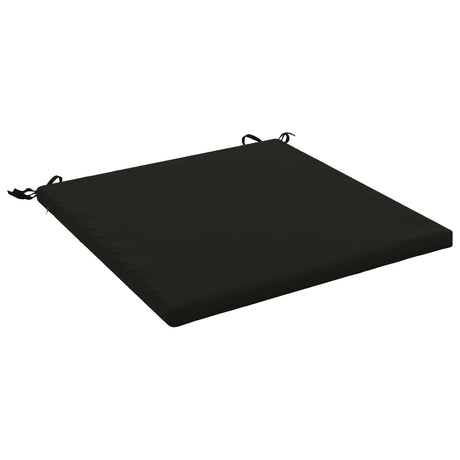 Vidaxl 1-piece zitkussen soest 100% polyester zwart 60 x 60 x 3 cm