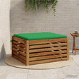Vidaxl 1-piece zitkussen soest 100% polyester groen 60 x 60 x 3 cm