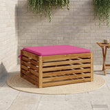 Vidaxl 1-piece zitkussen soest 100% polyester roze 60 x 60 x 3 cm