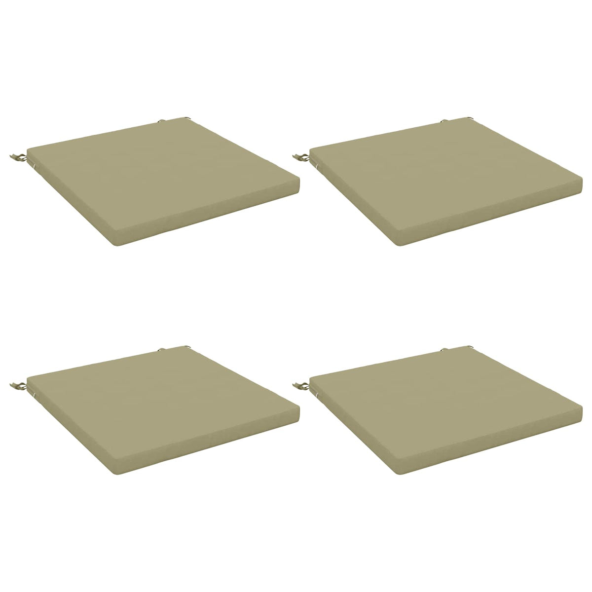 Vidaxl 4-piece zitkussens soest 4 st 100% polyester lichtgroen