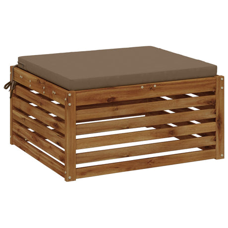 Vidaxl 1-piece zitkussen soest 100% polyester taupe 60 x 60 x 5 cm