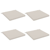 Vidaxl 4-piece zitkussens soest 4 st 100% polyester wit 60 x 60 x 5 cm