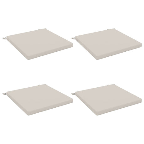 Vidaxl 4-piece zitkussens soest 4 st 100% polyester wit 60 x 60 x 5 cm