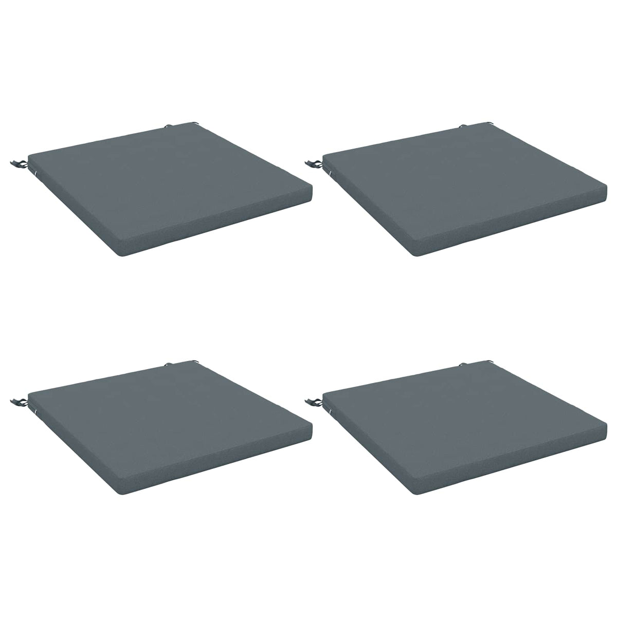 Vidaxl 4-piece zitkussens soest 4 st 100% polyester blauw