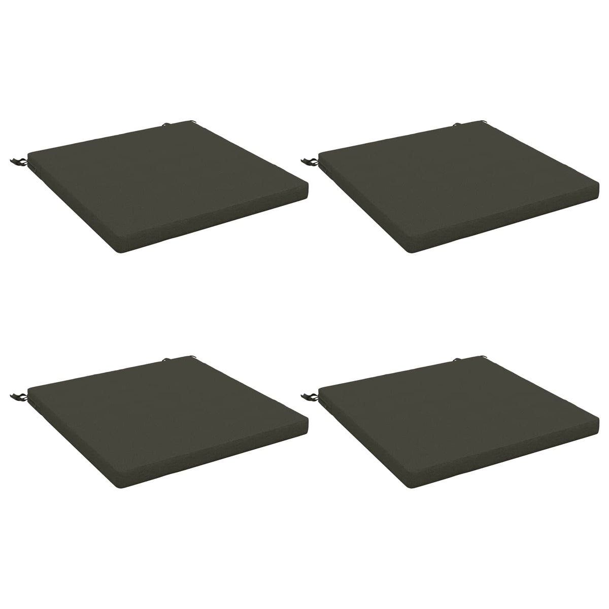 Vidaxl 4-piece zitkussens soest 4 st 100% polyester antraciet