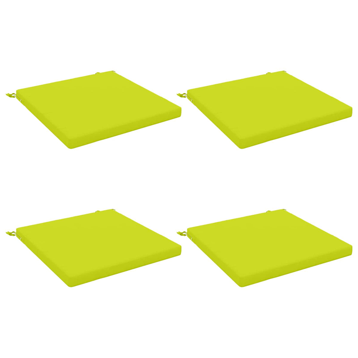 Vidaxl 4-piece zitkussens soest 4 st 100% polyester helder groen