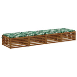 Vidaxl 4-piece zitkussens soest 4 st 100% polyester bladpatroon