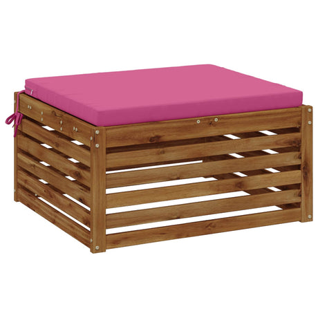 Vidaxl 1-piece zitkussen soest 100% polyester roze 60 x 60 x 5 cm