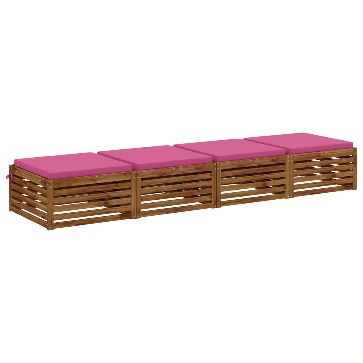 Vidaxl 4-piece zitkussens soest 4 st 100% polyester roze