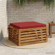 Vidaxl 1-piece zitkussen soest 100% polyester wijnrood 80 x 80 x 5 cm