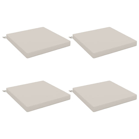 Vidaxl 4-piece zitkussens soest 4 st 100% polyester wit 60 x 60 x 7 cm