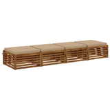 Vidaxl 4-piece zitkussens soest 4 st 100% polyester zand