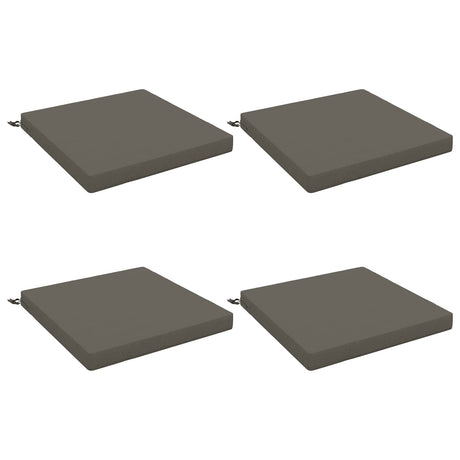 Vidaxl 4-piece zitkussens soest 4 st 100% polyester grijs