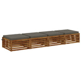 Vidaxl 4-piece zitkussens soest 4 st 100% polyester grijs