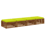 Vidaxl 4-piece zitkussens soest 4 st 100% polyester helder groen