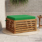 Vidaxl 1-piece zitkussen soest 100% polyester groen 70 x 70 x 7 cm