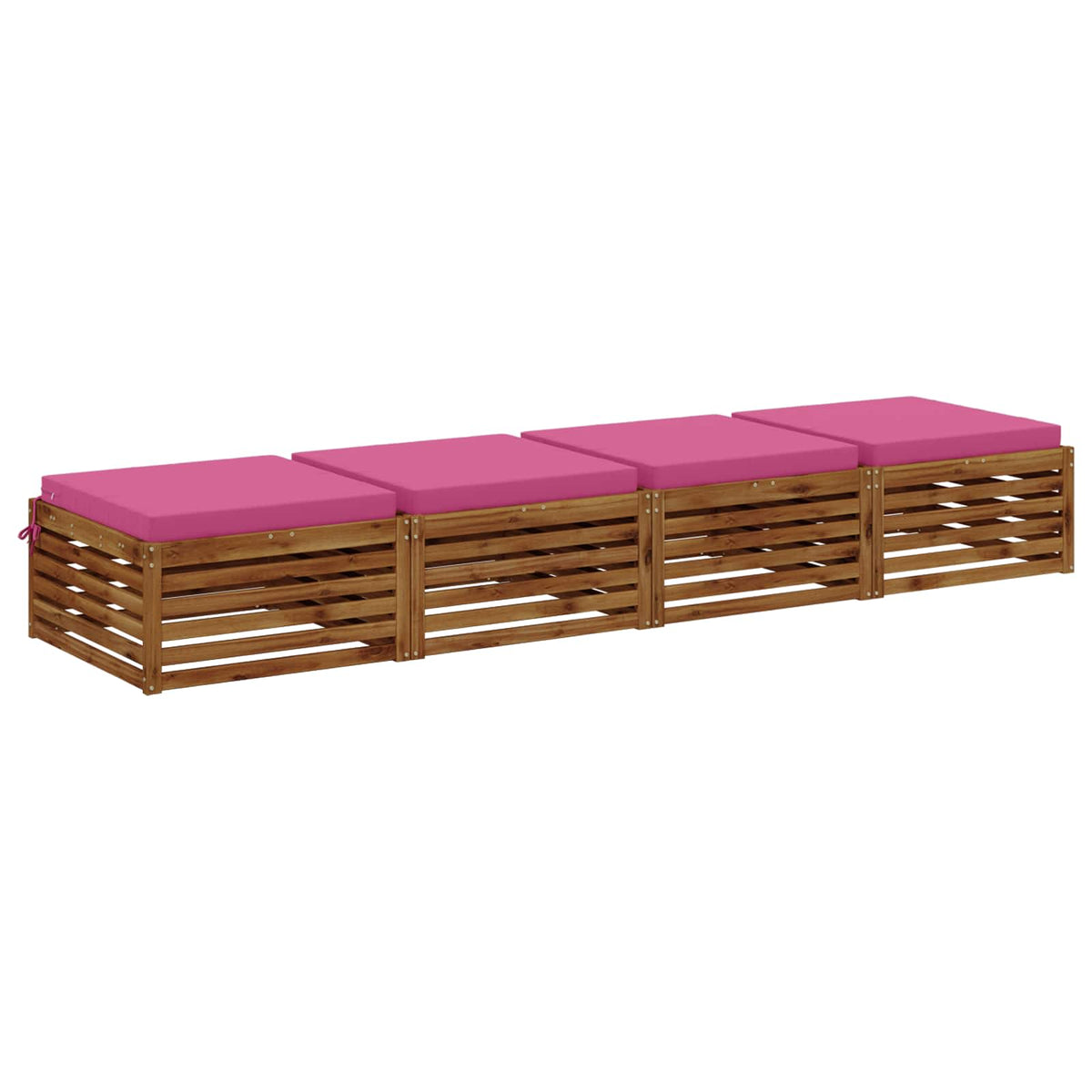 Vidaxl 4-piece zitkussens soest 4 st 100% polyester roze