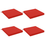 Vidaxl 4-piece zitkussens soest 4 st 100% polyester rood