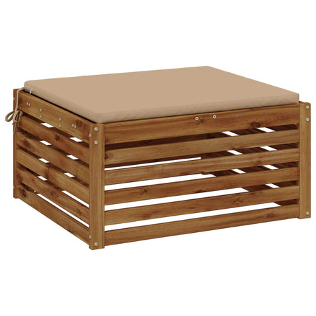 Vidaxl 1-piece zitkussen soest 100% polyester zand 70 x 70 x 3 cm