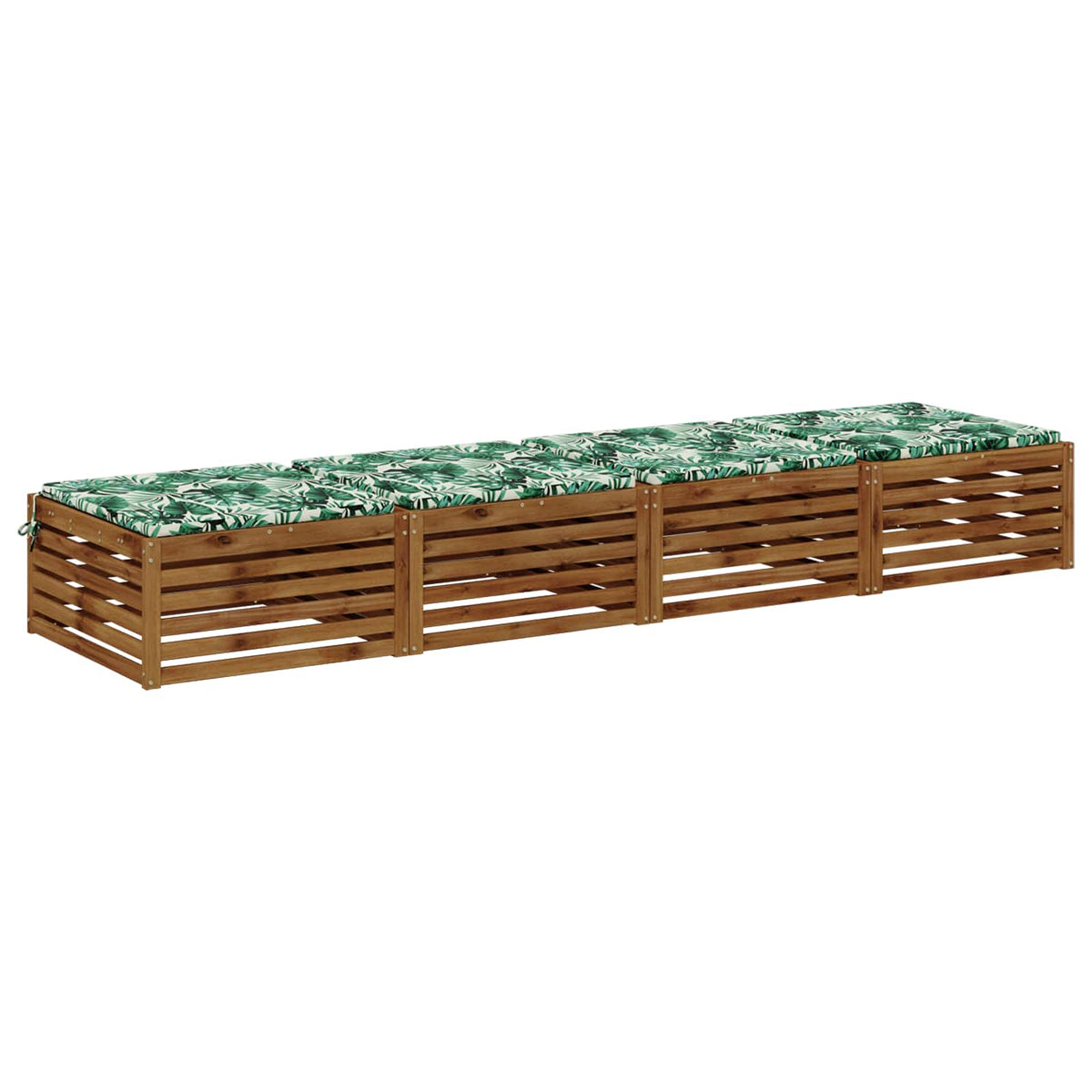 Vidaxl 4-piece zitkussens soest 4 st 100% polyester bladpatroon