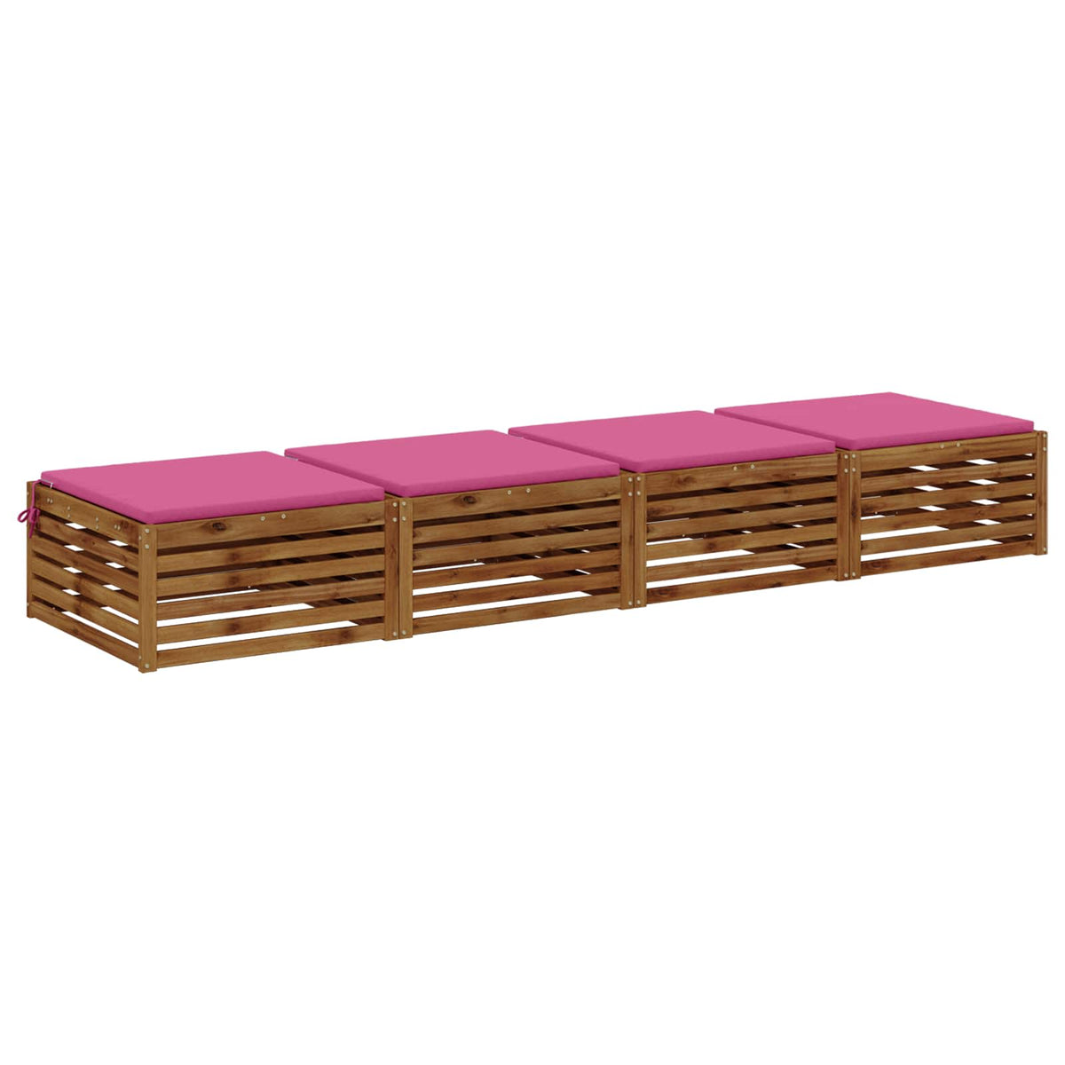 Vidaxl 4-piece zitkussens soest 4 st 100% polyester roze