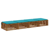 Vidaxl 4-piece zitkussens soest 4 st 100% polyester turquoise