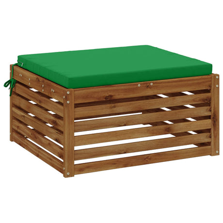 Vidaxl 1-piece zitkussen soest 100% polyester groen 70 x 70 x 5 cm