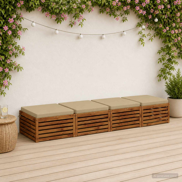 Vidaxl 4-piece zitkussens soest 4 st 100% polyester lichtgroen
