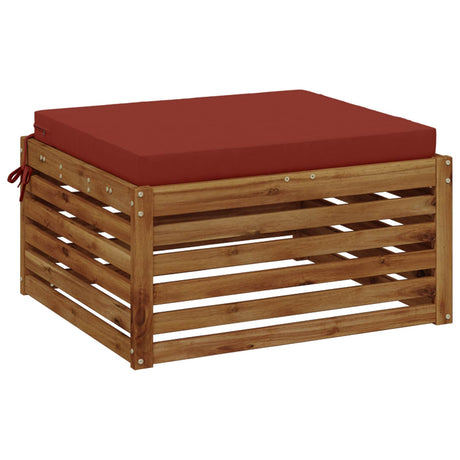 Vidaxl 1-piece zitkussen soest 100% polyester rood 70 x 70 x 7 cm