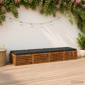 Vidaxl zitkussens soest 4 st 100% polyester antraciet 60 x 60 x 7 cm