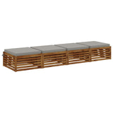 Vidaxl 4-piece zitkussens soest 4 st 100% polyester grijs